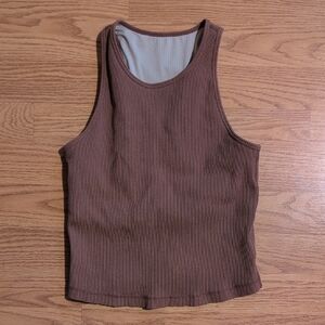 Vuori Chocolate Ribbed Women's Tank Top